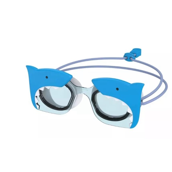 NWT Speedo Kid's Sunny Vibes Swim Goggles Ages 3-6 - Shark - Picture 1 of 4